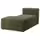 JÄTTEBO Модульная козетка, левая - самласа темный желто-зеленый