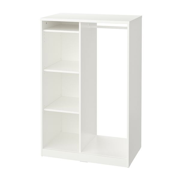 Открытый гардероб, 80x123 см, белый IKEA SYRLIG СИРЛИГVDE СЮВДЕ 704.395.73 - фото 1