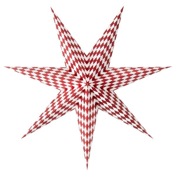 Абажур СТРОЛА, орнамент «арлекин» красный, белый (70 см) - схема-чертеж с размерами