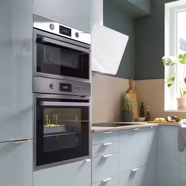 ANRÄTTA Духовка с горячим обдувом - IKEA 500 нержавеющая сталь - фото 2