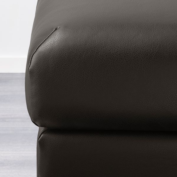 Табурет для ног с ящик для/хрн, Фарста черный IKEA ВИМЛЕ 903.593.15 - схема-чертеж с размерами