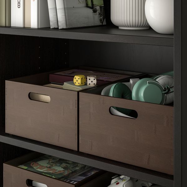 UPPDATERA Контейнер - темный бамбук 24x32x15 см - фото 4