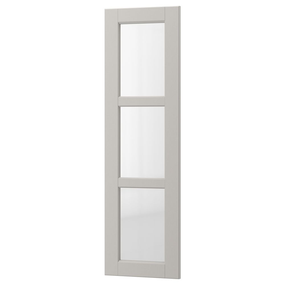 Стеклянная дверь ЛЕРХЮТТАН, светло-серый - схема-чертеж с размерами