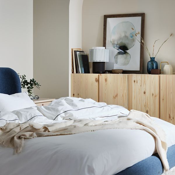 Пододеяльник и 2 наволочки, 200x200, 50x60 cm IKEA SILVERTISTEL СИЛВЕРТИСТЕЛЬ 304.929.54 - схема-чертеж с размерами