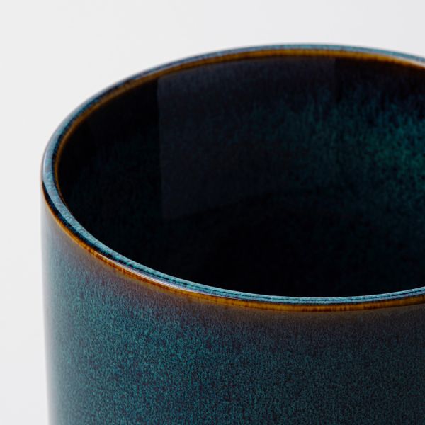 Кашпо, для дома, улицы темно-синий 9 см IKEA DRÖMSK ДРЁМСК 004.968.64 - схема-чертеж с размерами