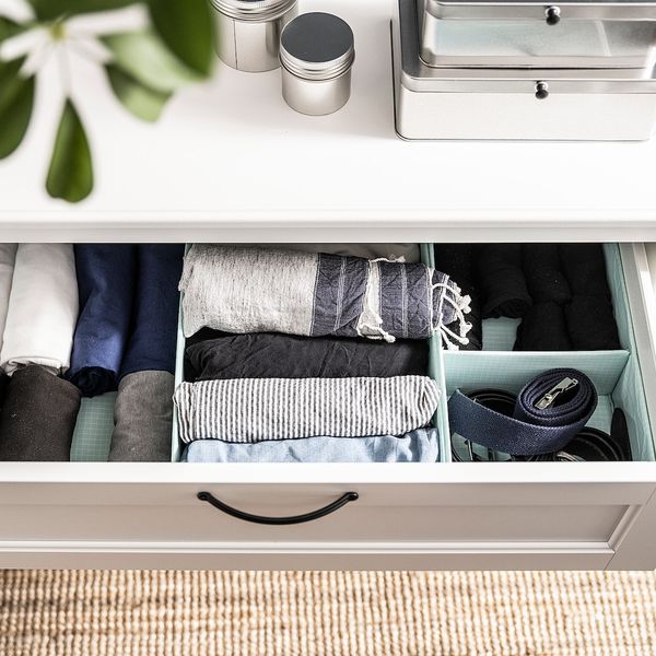 Ящик с отделениями, светлая бирюза 20x34x10 см IKEA STUK СТУК 604.716.29 - фото 3