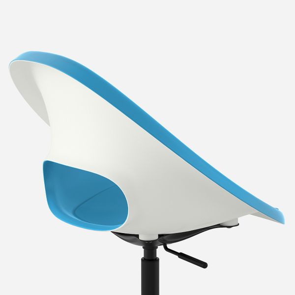 Рабочий стул, синий/черный IKEA ELDBERGET ЭЛДБЕРГЕТ / MALSKÄR МАЛЬСКЭР 593.318.52 - фото 3