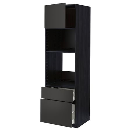 Высокий шкаф для духовки, СВЧ, дверца, 2 ящика IKEA METOD МЕТОД, MAXIMERA МАКСИМЕРА 094.989.05