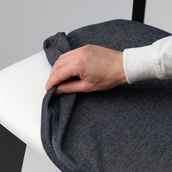 LISABO / LISABO Стол и 4 стула - чёрный/Tallmyra черный/серый 105 см - фото 4