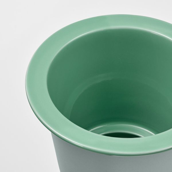 Кашпо, для дома, улицы зеленый 12 см IKEA FNITTRIG ФНИТТРИГ 204.795.33 - схема-чертеж с размерами