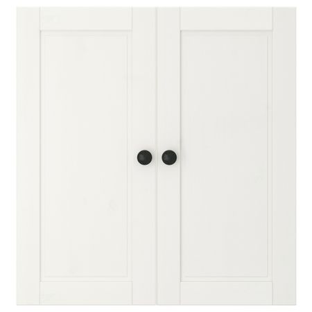 Дверь СТУВА БЕТСАД, белая морилка (60x64 см)