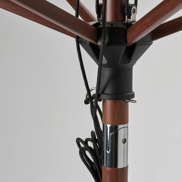 Зонт от солнца, коричневый под дерево/черный 300 см IKEA BETSÖ БЕТСО / LINDÖJA ЛИНДЭЙА 893.247.27 - фото 3