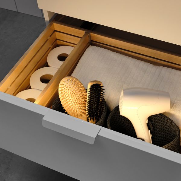 Подсветка светодиодная, с батарейным питанием белый 52 см IKEA STÖTTA СТЁТТА 003.601.20 - схема-чертеж с размерами