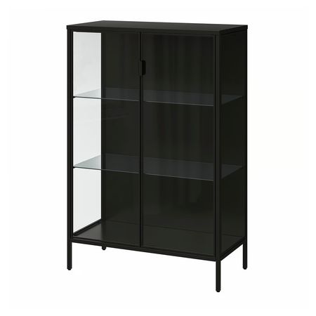 RUDSTA Шкаф-витрина - антрацит 80x37x120 см
