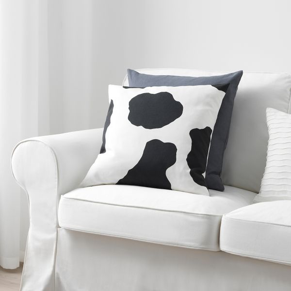 Чехол на подушку, белый, черный 50x50 см IKEA РАНВЕЙГ 603.958.00 - схема-чертеж с размерами