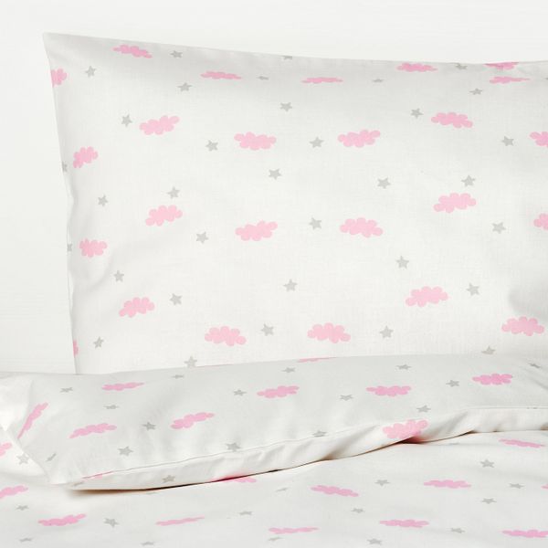 Комплект постельного белья, 3 предм, розовый 110x125/35x55 см IKEA ХИММЕЛЬСК 003.707.27 - схема-чертеж с размерами