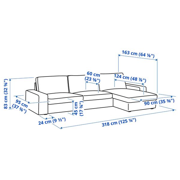 IKEA, дополнительный ракурс - схема-чертеж с размерами