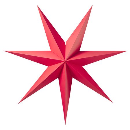 STRÅLA Абажур - красный 90 см