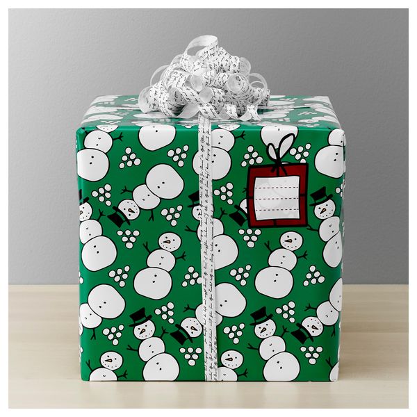 Рулон оберточной бумаги ВИНТЕР 2016, снеговик (5x1.2 м) - схема-чертеж с размерами