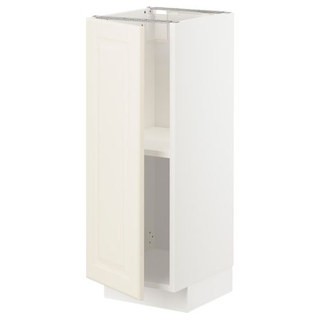 Напольный шкаф с полками, белый/Будбин белый с оттенком 30x37 см IKEA METOD МЕТОД 094.470.15