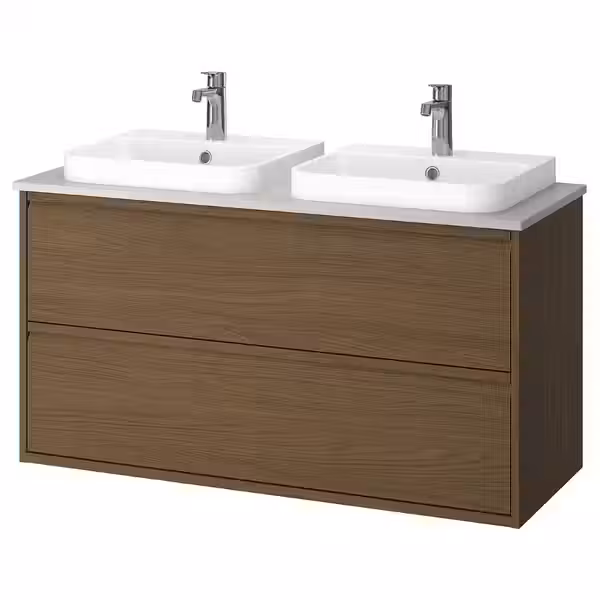 ÄNGSJÖN ЭНГШЁН / BACKSJÖN БАККШЁН Шкаф с ящиками/раковина/смесители - фото 1