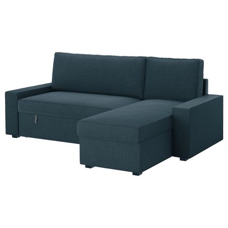 Диван-кровать с козеткой, Хилларед темно-синий IKEA ВИЛАСУНД 692.824.55