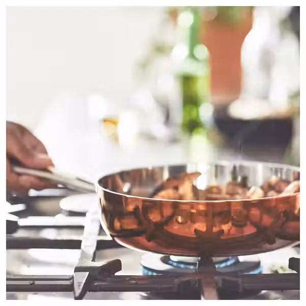 FINMAT Сотейник c крышкой - медь/нержавеющ сталь 25 см - фото 11