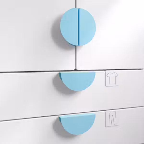 BEGRIPA Ручка - голубой/полукруг 130 мм - фото 2