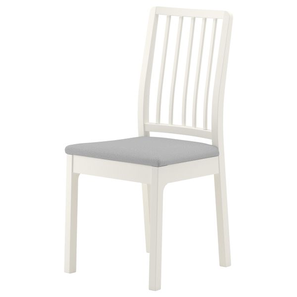 Стул, белый/Оррста светло-серый IKEA EKEDALEN ЭКЕДАЛЕН 803.578.21 - фото 1