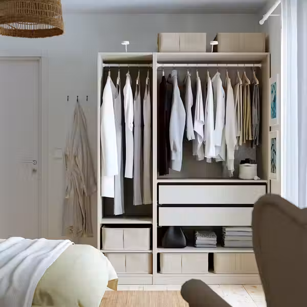 PURRPINGLA Сумка для хранения - текстиль/бежевый 43x53x19 см - фото 4