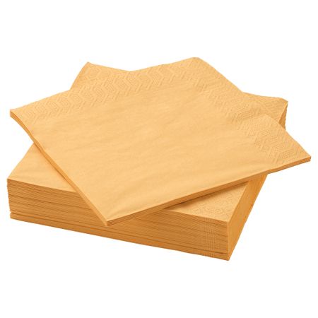 Салфетка бумажная, желтый, 40x40 см IKEA FANTASTISK ФАНТАСТИСКISK ФАНТАСТИСК 301.286.05