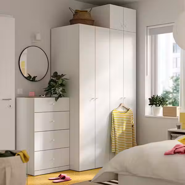 LASTARE ЛАСТАРЕ Гардероб, комбинация - белый 180x62x236 см - фото 2