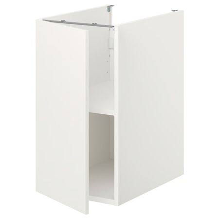 ENHET Напольный шкаф с полкой/дверцей - белый 40x62x75 см