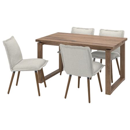 Стол и 4 стула IKEA KLINTEN, MÖRBYLÅNGA МОРБИЛОНГА 395.059.09