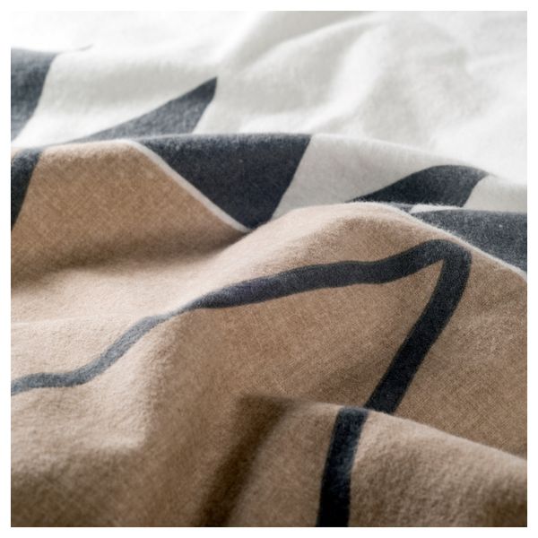 Пододеяльник и 1 наволочка БЛОСУГА, бежевый (150x200/50x70 см) - фото 3