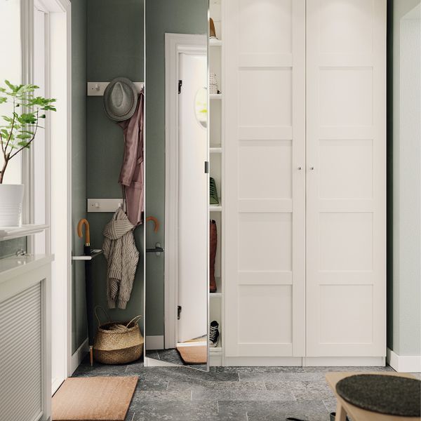 Дверца с петлями, белый 50x229 см IKEA BERGSBO БЕРГСБУ 092.404.49 - фото 2