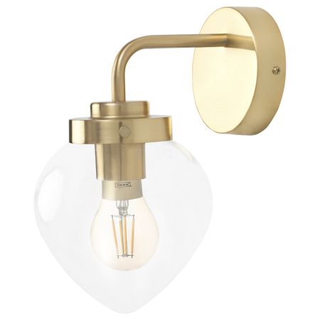 Бра, прозрачное стекло IKEA ÅTERSKEN ОТЕРСКЕН 404.370.66