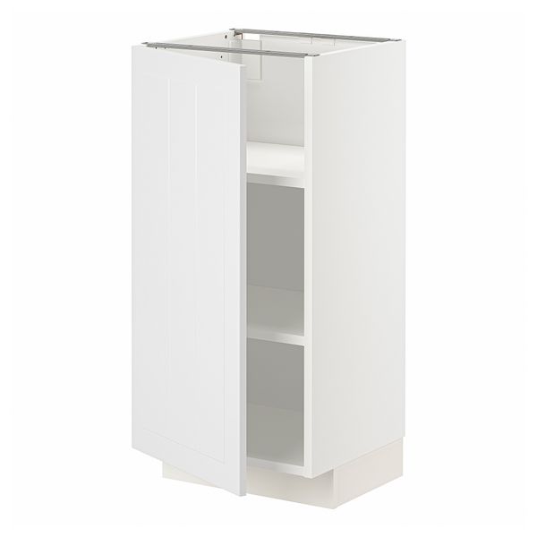 Напольный шкаф с полками, белый, Stensund белый, 40x37 см IKEA METOD МЕТОД 794.548.37 - фото 2