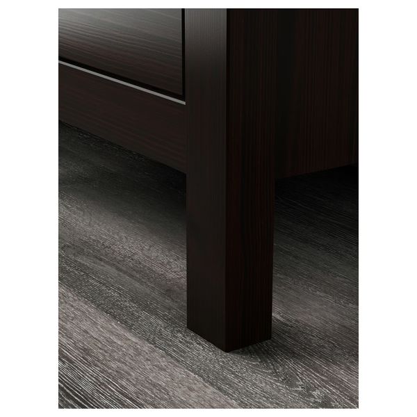 HEMNES Комод с 2 ящиками - черно-коричневый 54x66 см - фото 5
