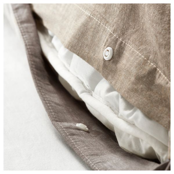 Пододеяльник и 2 наволочки МАЛУ, светло-коричневый - фото 2