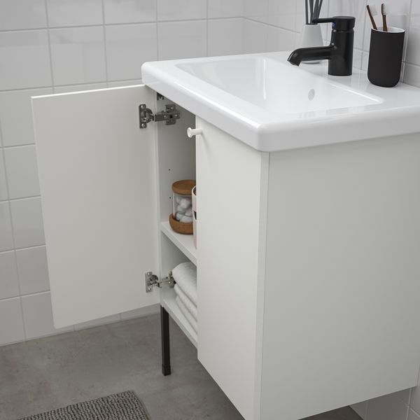 Комплект мебели для ванной,11 предмета, 64x43x87 cm IKEA TVÄLLEN ЛЕН ТВЭЛЛЕН, BEGIVENHET БЕГИВЕНХЕТ 494.063.29 - фото 4