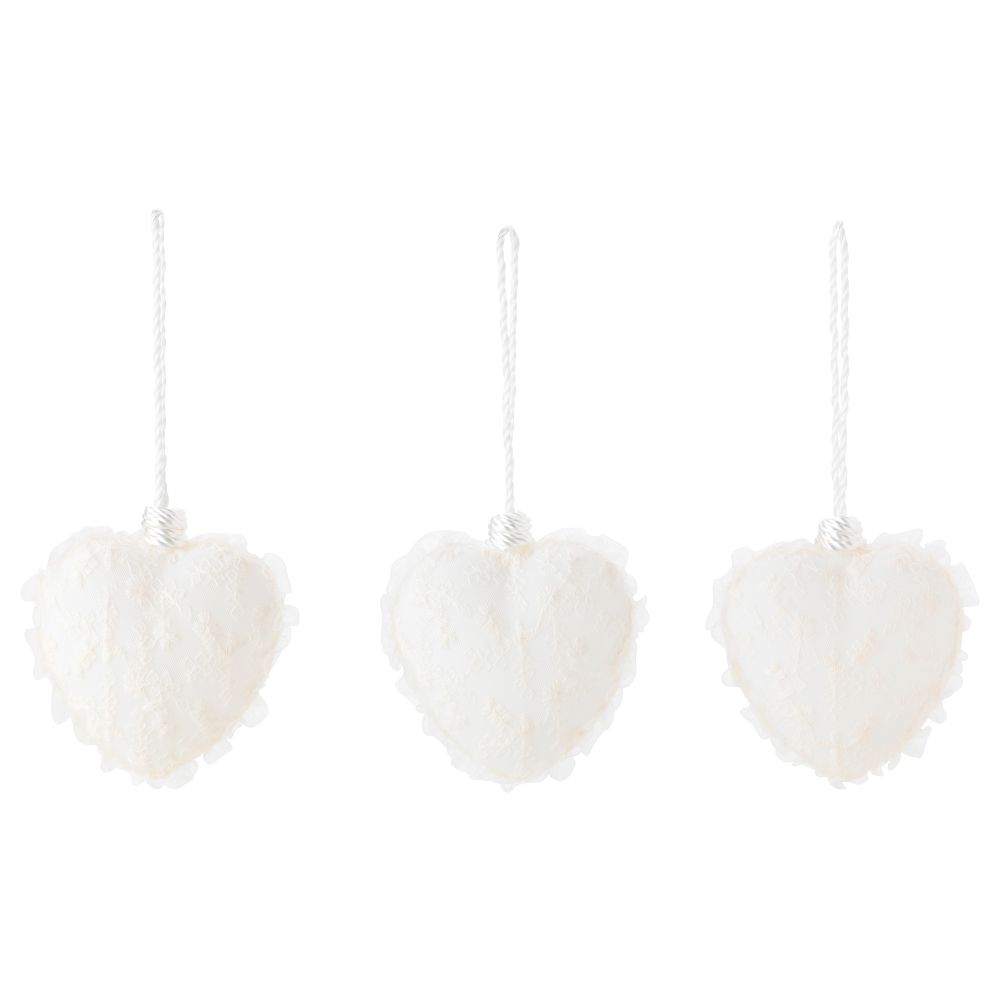 Украшение подвесное ВИНТЕР 2015, сердце, белый - схема-чертеж с размерами