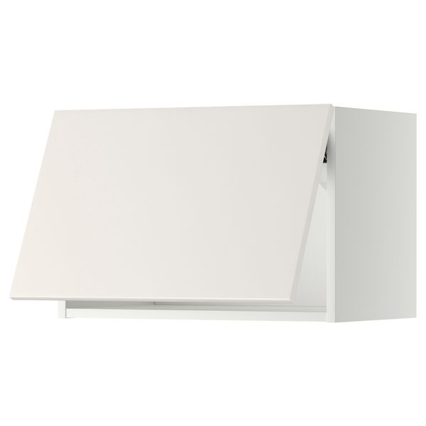 Горизонтальный навесной шкаф МЕТОД, белый, Веддинге белый - схема-чертеж с размерами