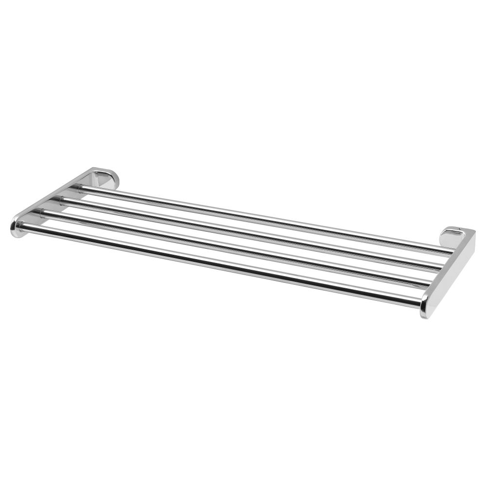 Навесная полка со штангой для полотенца КАЛЬКГРУНД, хромированный (63x23 см) - фото 1