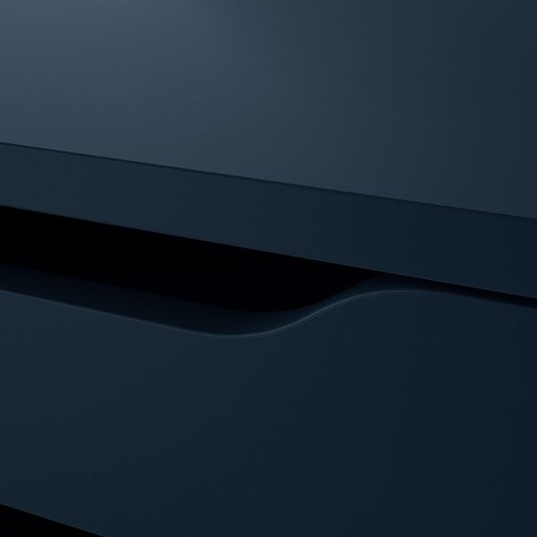 Тумба с ящиками на колесах, синий 67x66 см IKEA ALEX АЛЕКС 004.463.98 - схема-чертеж с размерами