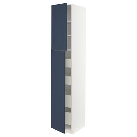 Высокий шкаф, 2 дверцы, 4 ящика IKEA METOD МЕТОД, MAXIMERA МАКСИМЕРА 694.610.13