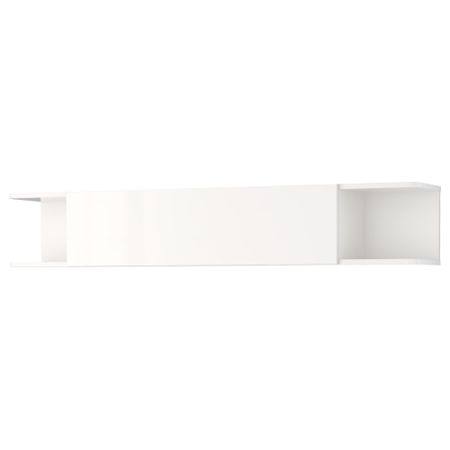 Полка навесная МОСТОРП, глянцевый белый белый (160x27 см)