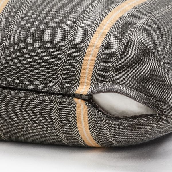 Чехол на подушку, черный-бежевый 50x50 см IKEA STORTIMJAN СТОРТИМЬЯН 105.069.66 - фото 2