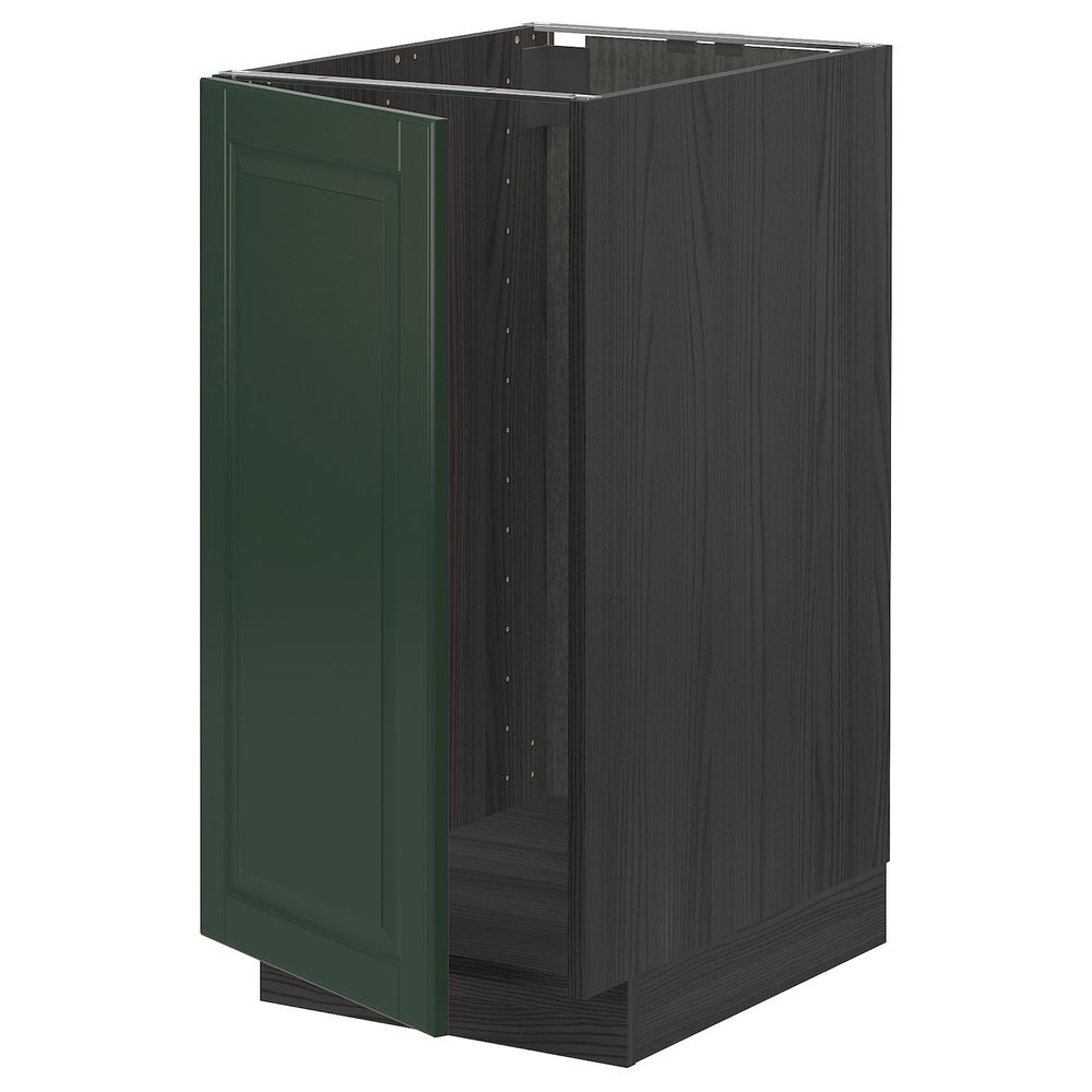 Напольный шкаф для мойки, мусорных конт, черный/Будбин темно-зеленый 40x60 см IKEA МЕТОД 493.144.19 - схема-чертеж с размерами