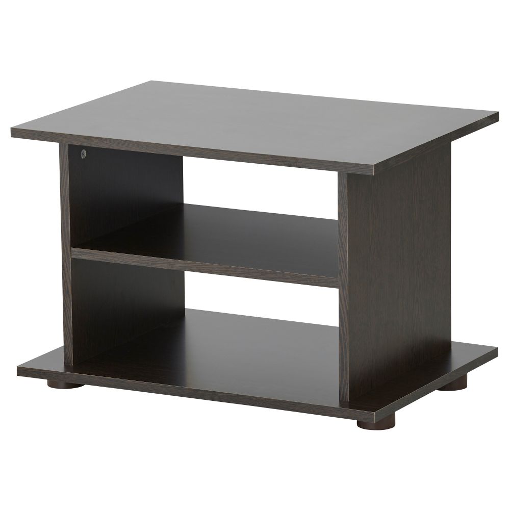 Тумба под ТВ ФЛЭРКЕ, черно-коричневый (63x44 см) - фото 1